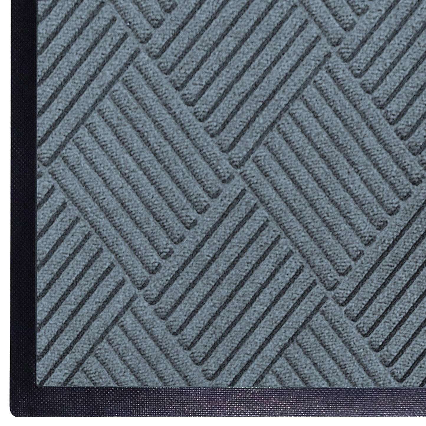 WaterHog Diamond-Pattern Commercial Grade Entrance Mat, Indoor/Outdoor Floor Mat 3' Length x 2' Width, Bluestone by M+A Matting