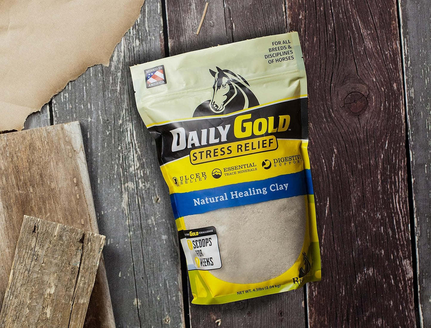 Daily Gold Stress Relief – Natural Digestive and Ulcer Supplement for Horses